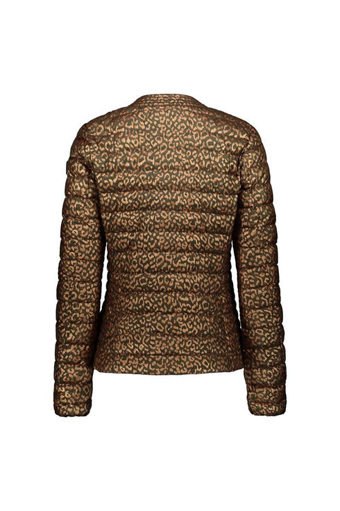 Giubbino Donna GRACE con stampa animalier Verde oro CIESSE PIUMINI- Francavilla Moda